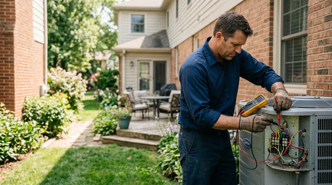 HVAC technician working near Branchdale, PA